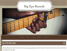 Tablet Screenshot of bigeyerecords.com